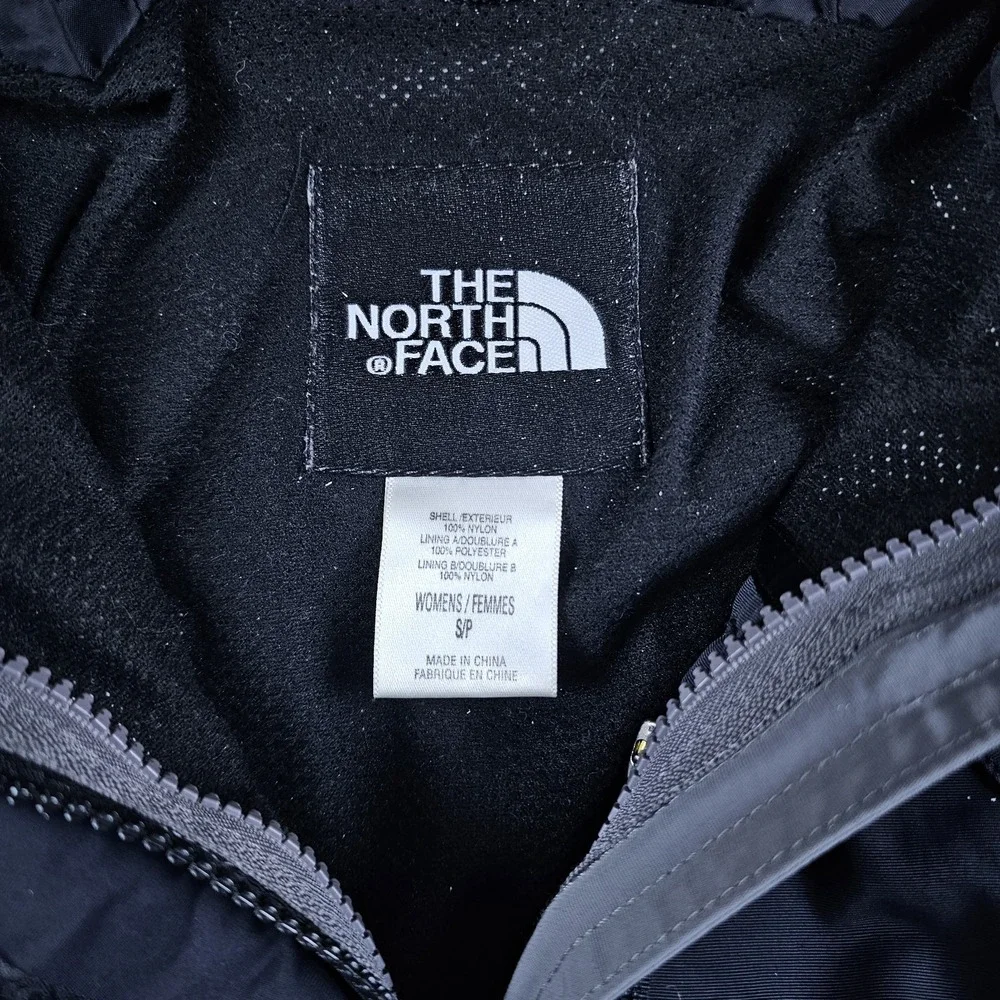 Vintage The North Face Hyvent Jacket Womens Small Black Full Zip Gorpcore Hiking